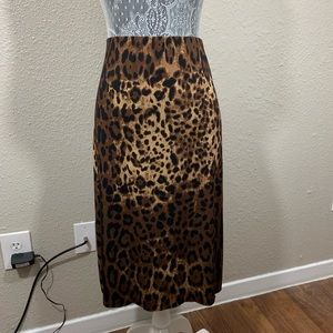 Vince Camuto Plus Size Leopard Cheetah Skirt